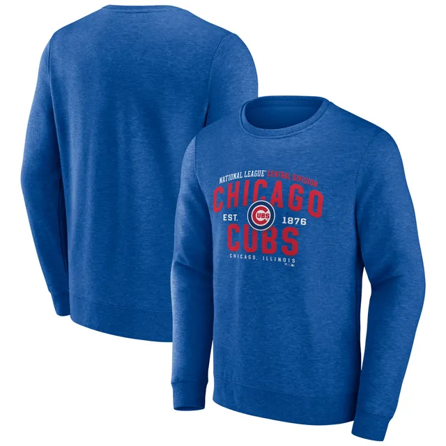 Men's Chicago Cubs Fanatics Branded Royal/Heathered Charcoal T