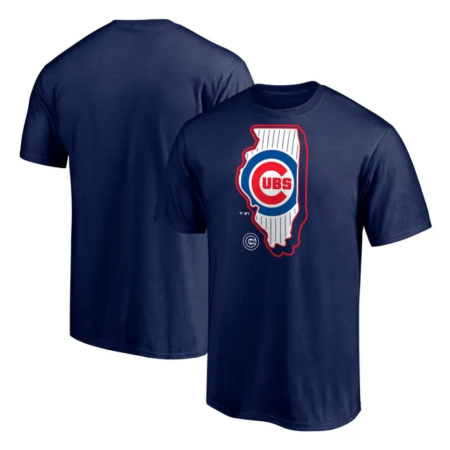 Lids Chicago Cubs Fanatics Branded Hometown Paint The Black T-Shirt - Navy