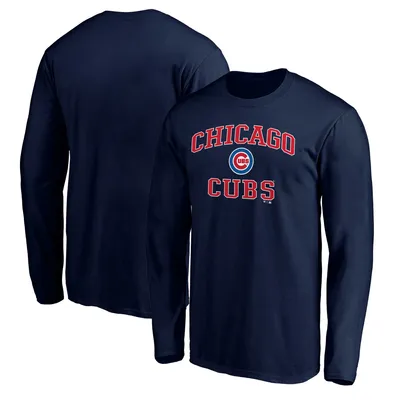 Men's Fanatics Branded Navy Chicago Cubs Team Heart & Soul Long Sleeve T-Shirt