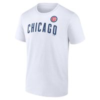 Men's Fanatics Branded White Chicago Cubs Team Hot Shot T-Shirt