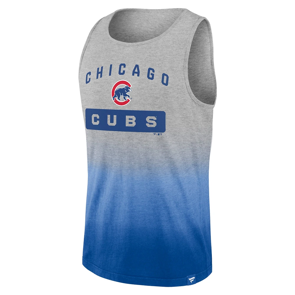 Men's Fanatics Gray/Royal Chicago Cubs Our Year Tank Top