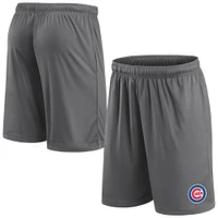 Men's Fanatics Gray Chicago Cubs Primary Logo Shorts