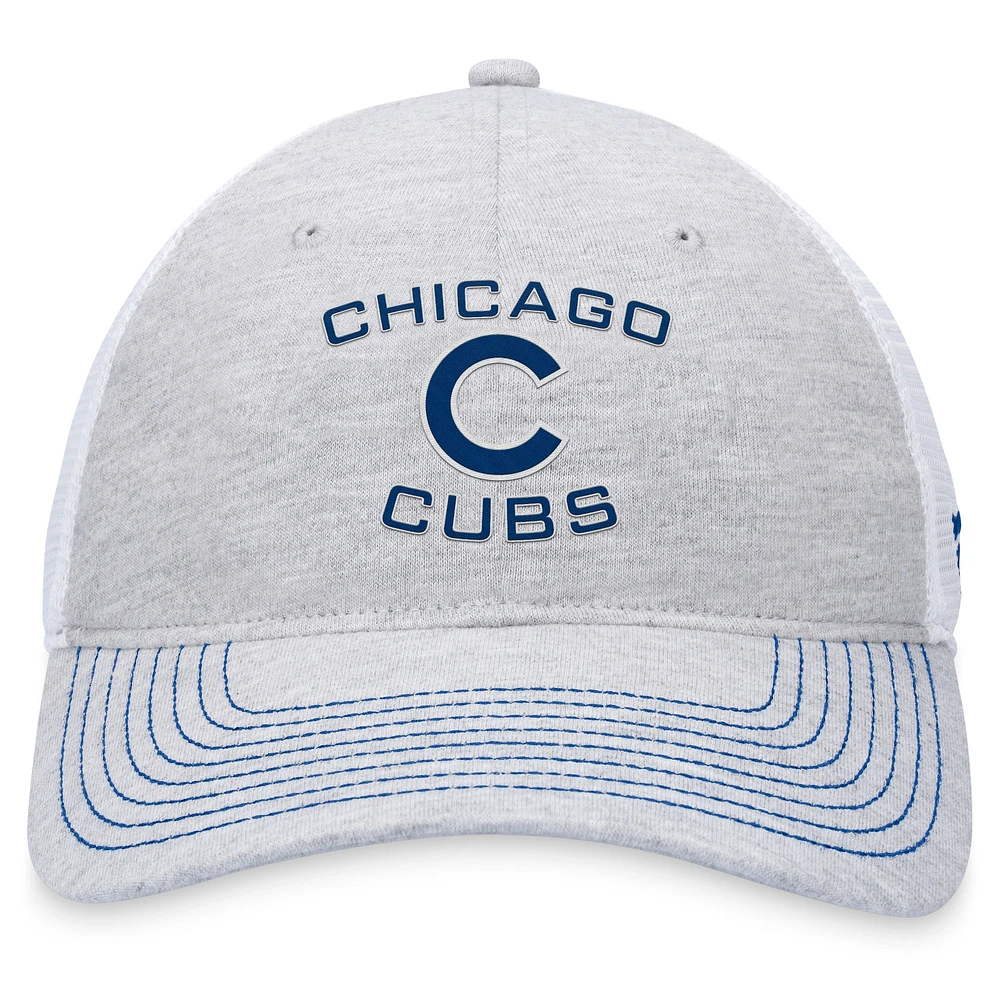 Men's Fanatics Gray Chicago Cubs Trucker Adjustable Hat