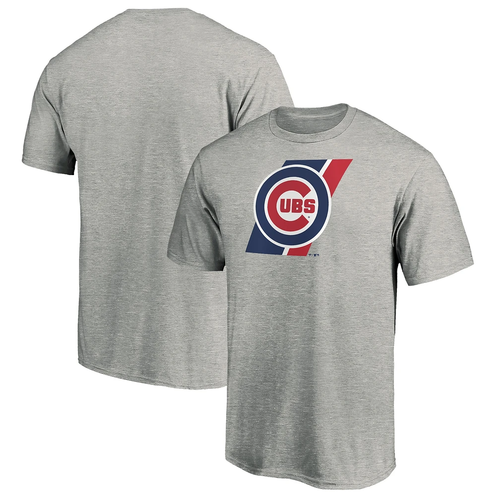 Men's Fanatics Heathered Gray Chicago Cubs Prep Squad T-Shirt