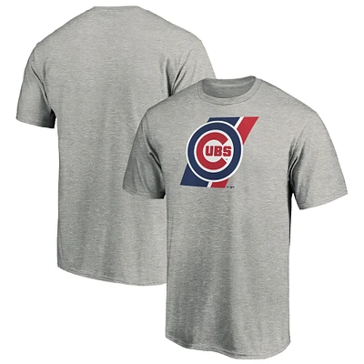 T-shirt fanatiques pour hommes, gris chiné, Chicago Cubs Prep Squad