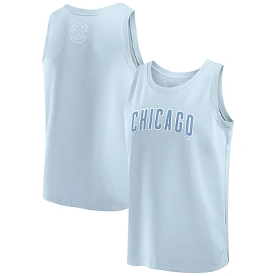 Débardeur bleu clair Fanatics Chicago Cubs Elements pour hommes