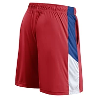 Short rouge avec logo principal Fanatics des Chicago Cubs pour hommes