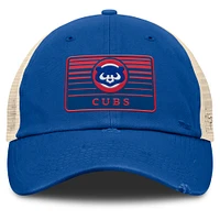 Men's Fanatics  Royal/Natural Chicago Cubs Cooperstown Collection Eastbound Mesh Adjustable Hat