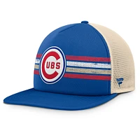 Casquette snapback Powers Fanatics Royal/Natural pour homme, collection Cooperstown des Chicago Cubs