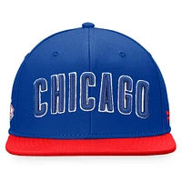 Men's Fanatics Royal/Red Chicago Cubs Fundamental Two-Tone Fitted Hat