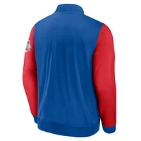 Men's Fanatics Royal/Red Chicago Cubs Iconic Record Holder Full-Zip Lightweight Windbreaker Bomber Jacket