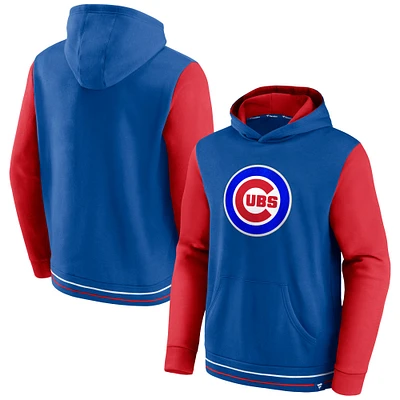 Chandail à capuchon Last Whistle des Chicago Cubs Fanatics Royal/Rouge pour hommes