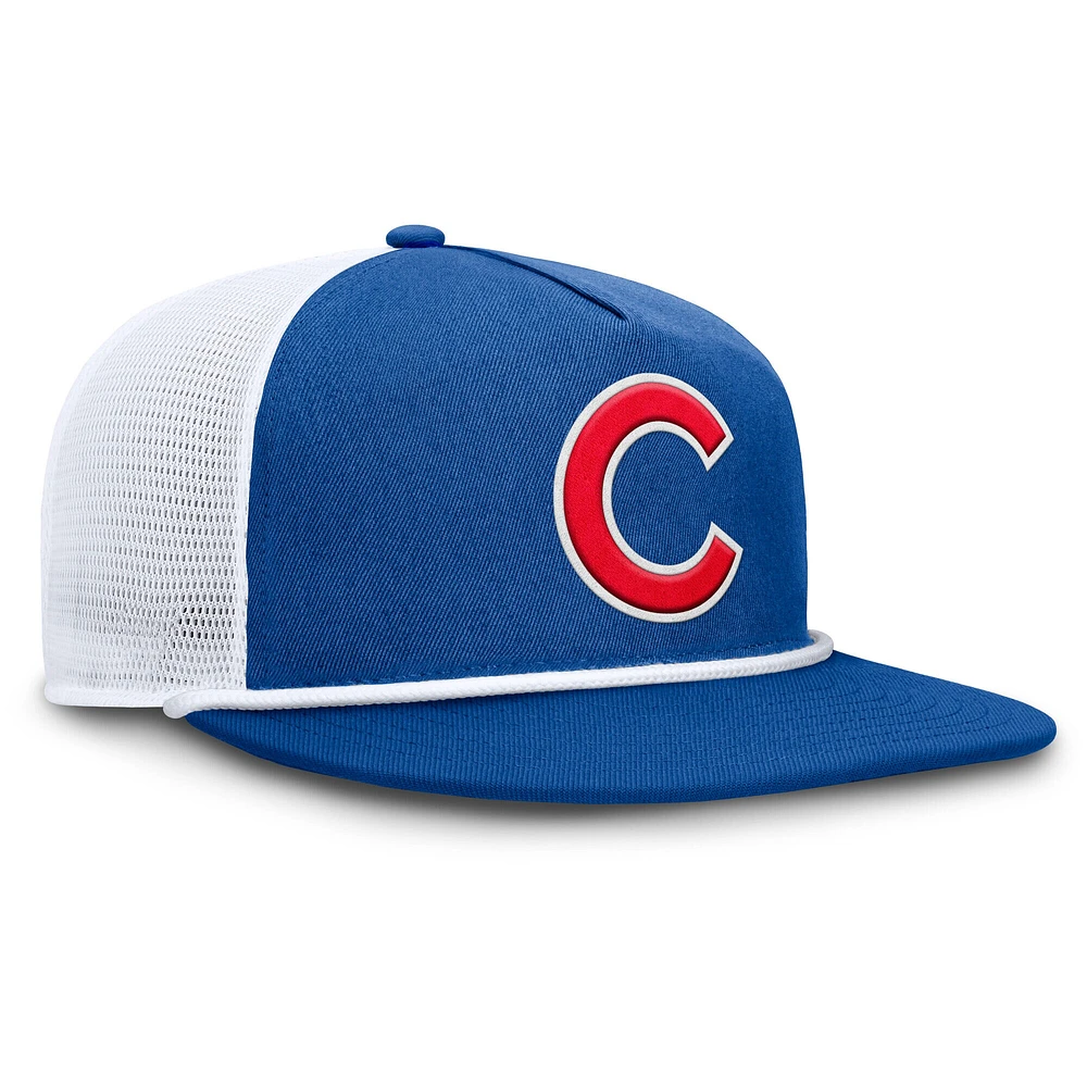 Casquette Snapback Fanatics Royal/White Chicago Cubs Clubhouse Change Up pour homme