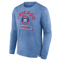 T-shirt à manches longues Fanatics Royal Chicago Cubs Circus Catch pour hommes