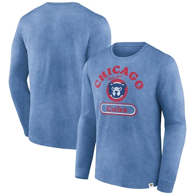 T-shirt à manches longues Fanatics Royal Chicago Cubs Circus Catch pour hommes