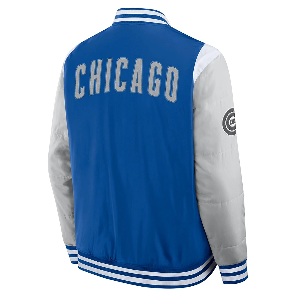 Men's Fanatics  Royal Chicago Cubs Elements Elite Full-Snap Jacket