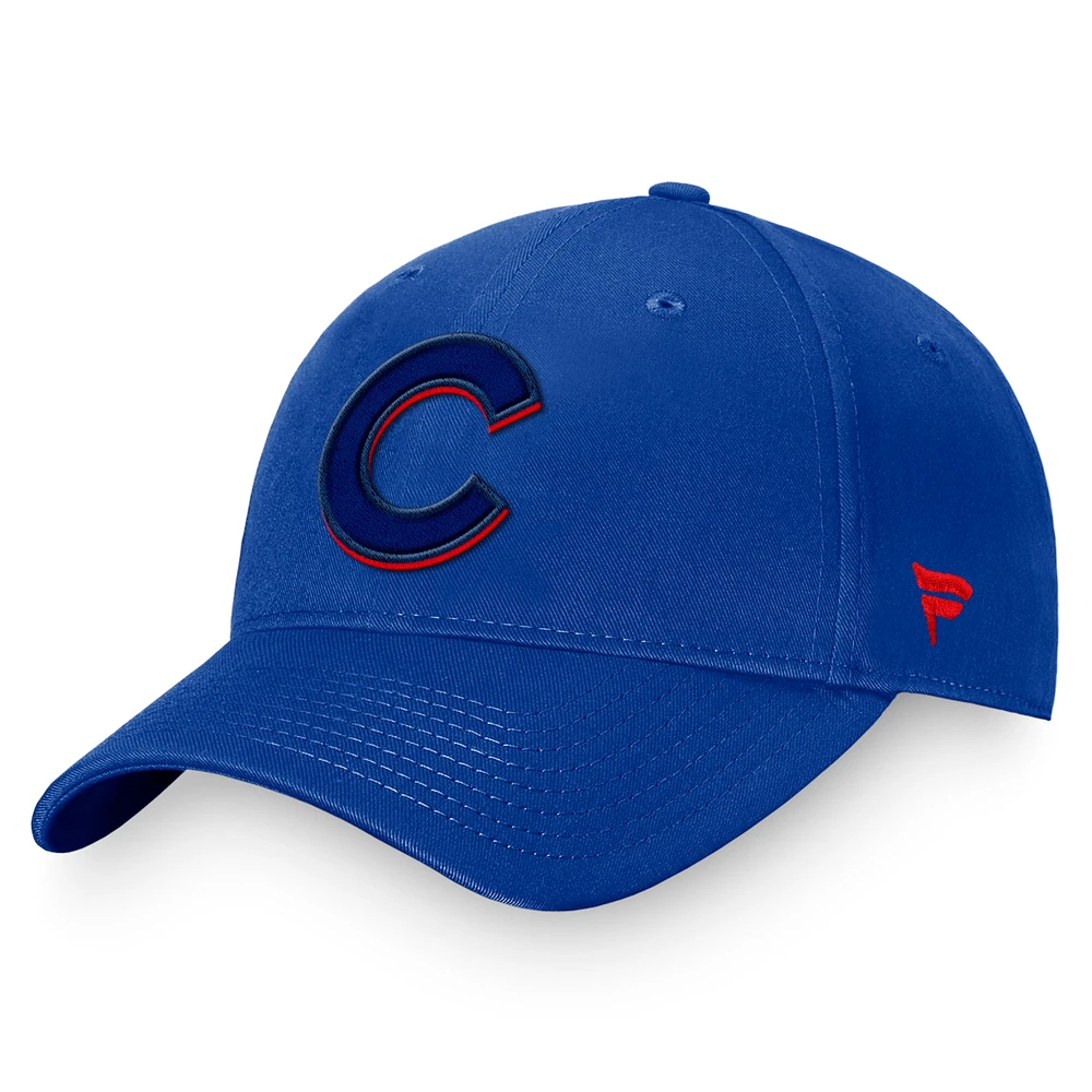 Men's Fanatics Royal Chicago Cubs Fundamental Shadow Snapback Hat