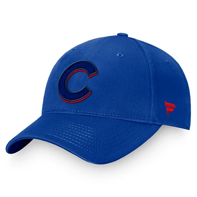 Men's Fanatics Royal Chicago Cubs Fundamental Shadow Snapback Hat