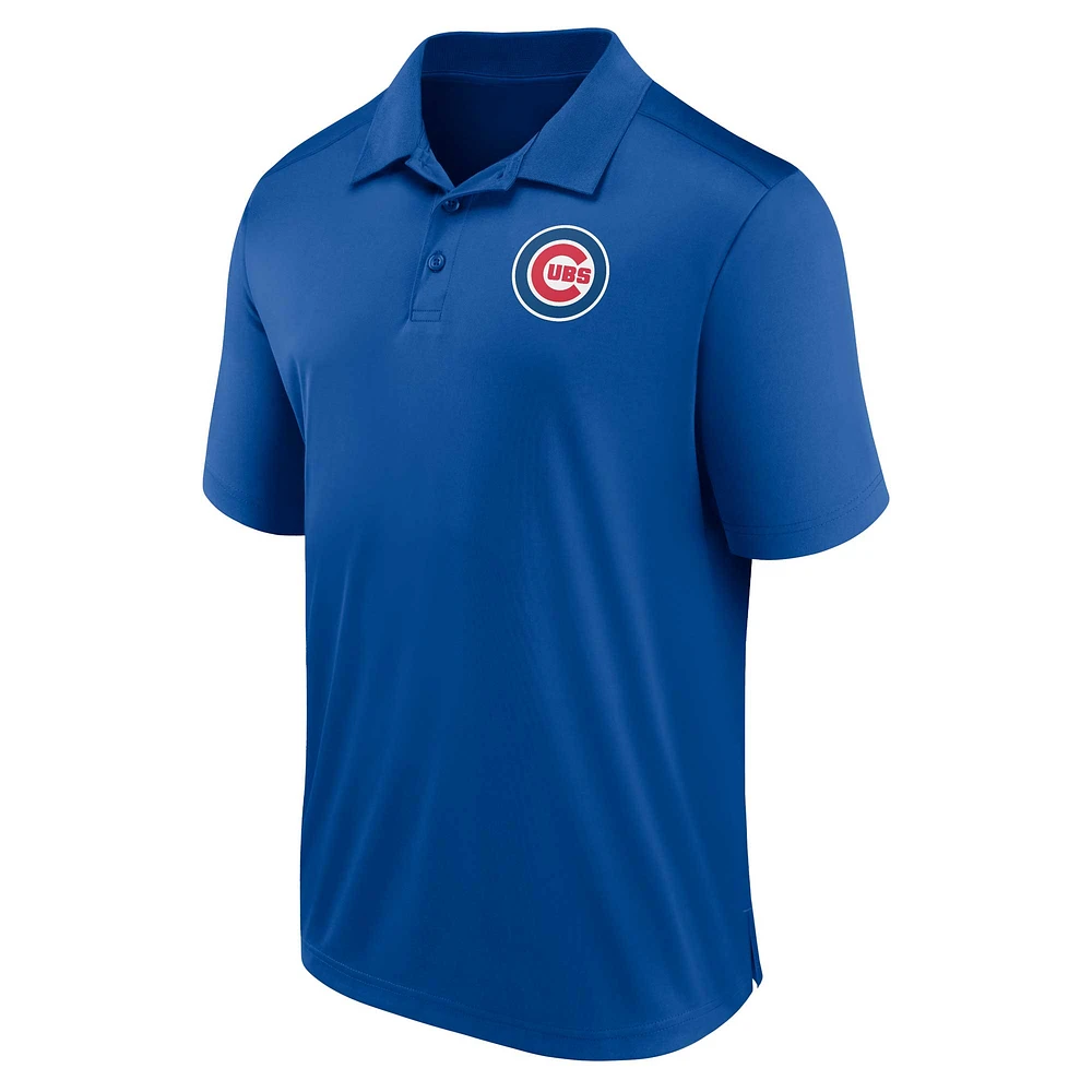 Polo à logo Fanatics Royal Chicago Cubs pour hommes