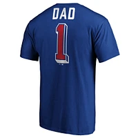 T-shirt de l'équipe numéro un des papas Royal Chicago Cubs Fanatics pour hommes