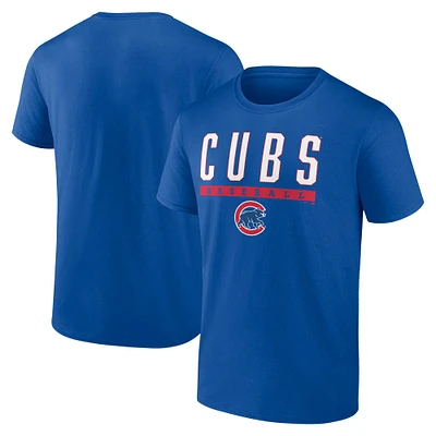 T-shirt Power Hit Fanatics Royal Chicago Cubs pour hommes