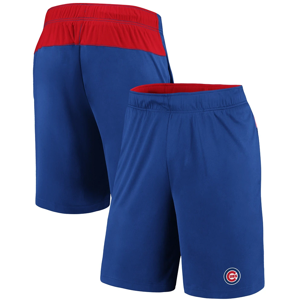 Short avec logo principal Fanatics Royal Chicago Cubs pour hommes