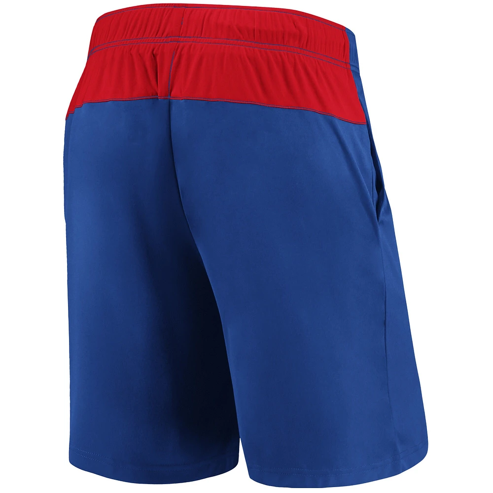 Short avec logo principal Fanatics Royal Chicago Cubs pour hommes