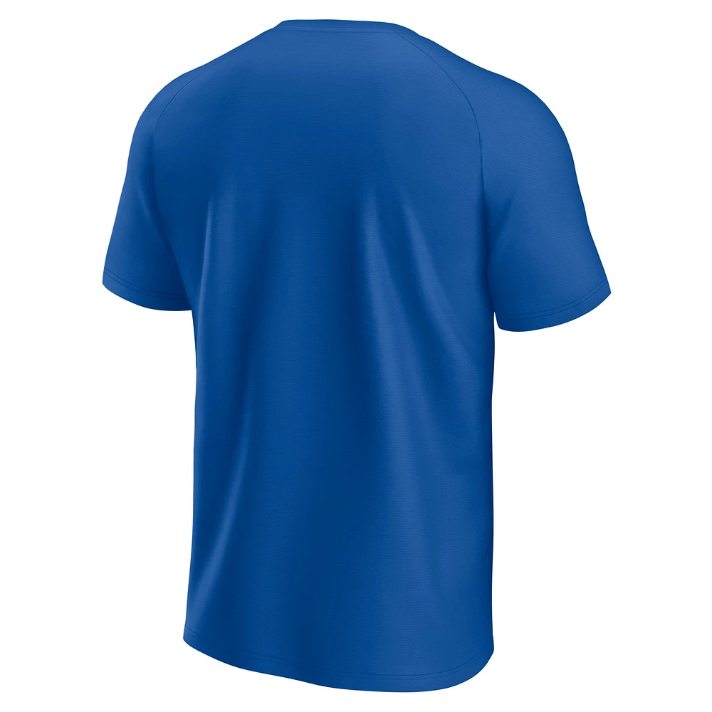 Men's Fanatics  Royal Chicago Cubs Raglan T-Shirt