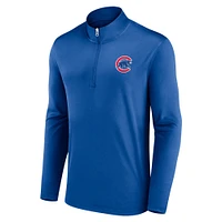 Haut à quart de zip Fanatics Royal Chicago Cubs Underdog Mindset pour hommes