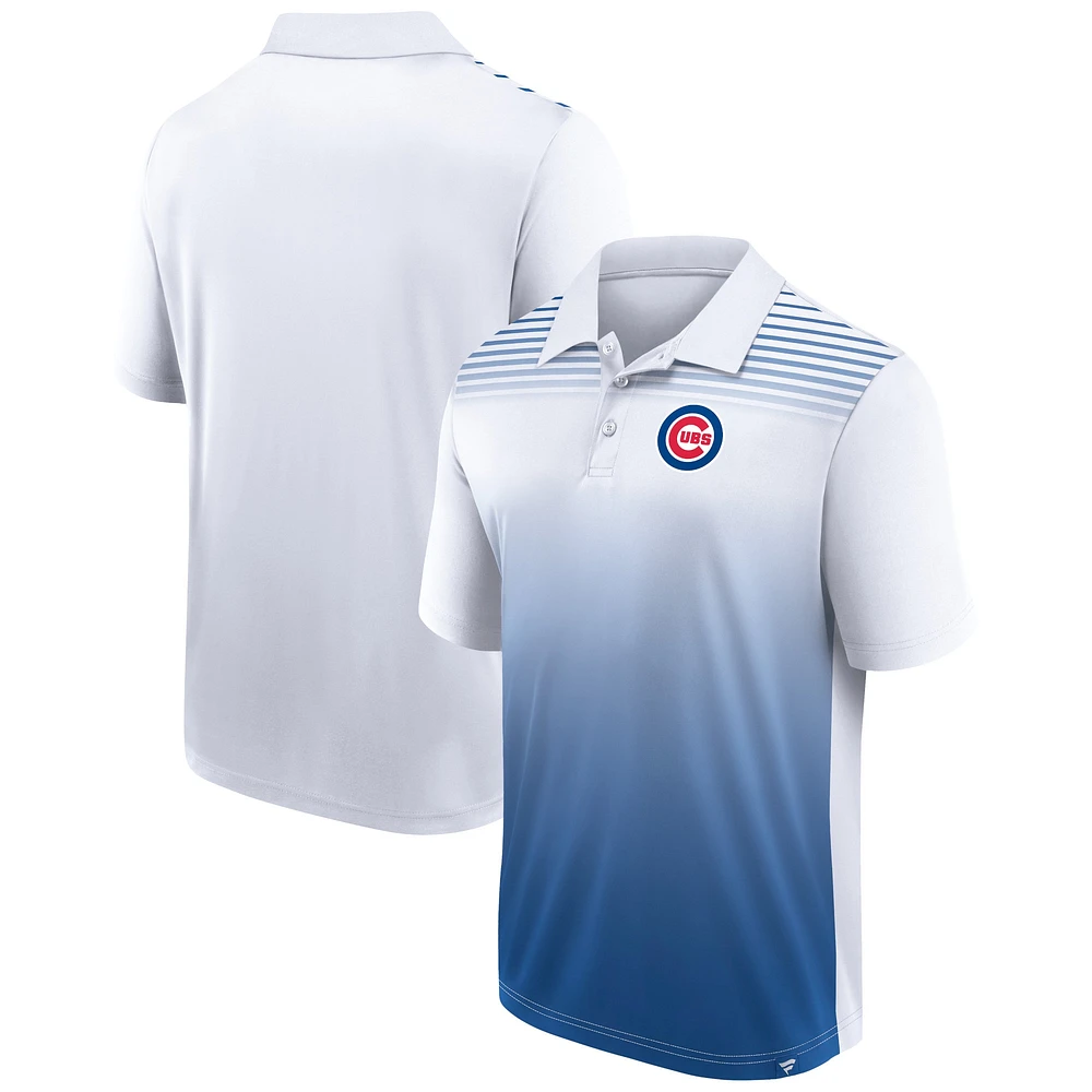 Polo de jeu Sandlot Fanatics pour hommes blanc/Royal Chicago Cubs