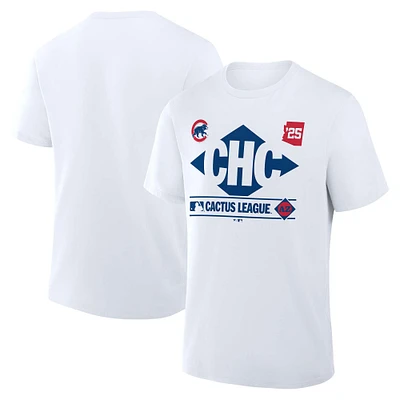 Men's Fanatics White Chicago Cubs 2025 Spring Training Cactus League True Icon T-Shirt