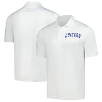 Polo Fanatics blanc pour homme des Chicago Cubs