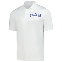 Polo Fanatics blanc pour homme des Chicago Cubs