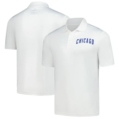 Polo Fanatics blanc pour homme des Chicago Cubs