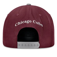 Men's Fanatics Wine Chicago Cubs Front Office Snapback Hat