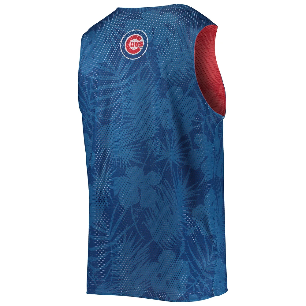 Débardeur en maille réversible FOCO Royal Chicago Cubs pour homme