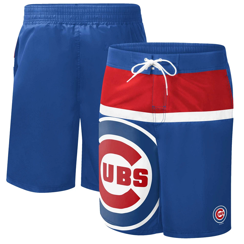 G-III Sports by Carl Banks Royal Chicago Cubs Sea Wind Short de bain pour homme