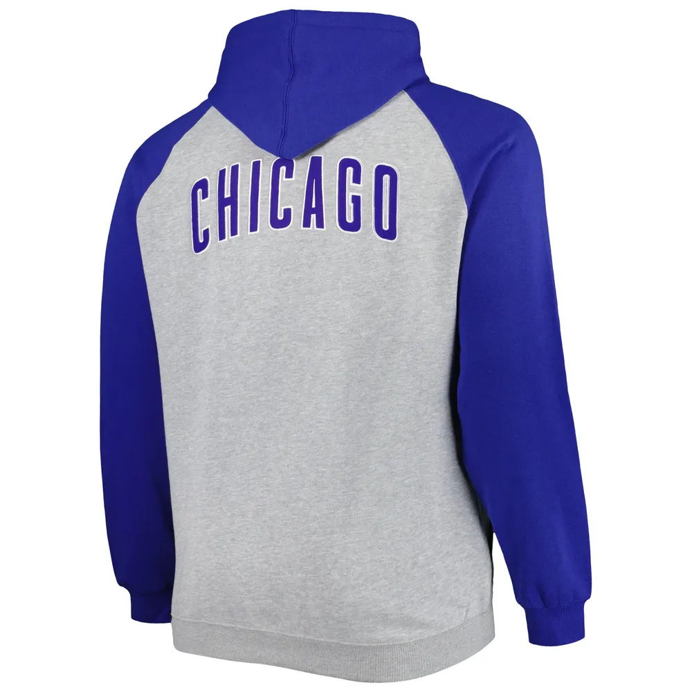 Profile Women's Heather Gray Chicago Cubs Plus Size Pullover
