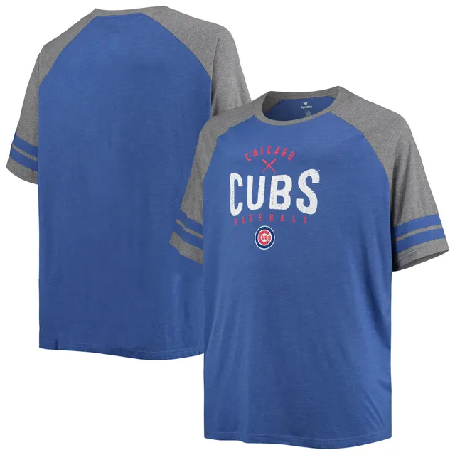 Chicago Cubs Shirt Mens Large Blue Fanatics Short Sleeve Crew Neck