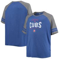 Fanatics Men's Big and Tall Heathered Gray Chicago Cubs
