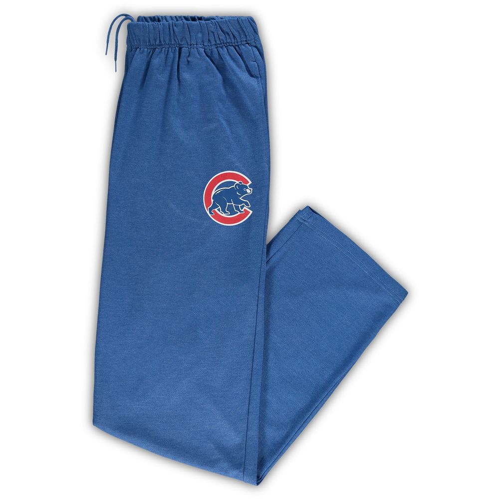 Men's Heathered Royal Chicago Cubs Big & Tall Pajama Pants