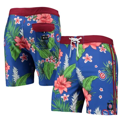 Big Boys Wes & Willy Royal Florida Gators Palm Tree Swim Shorts