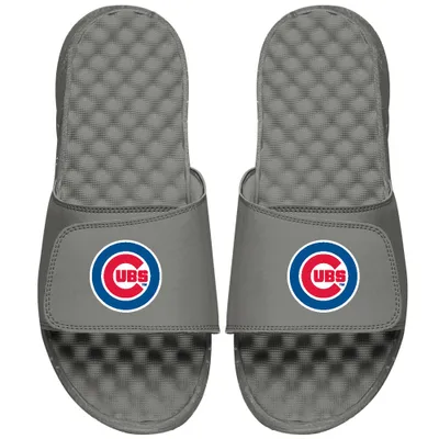 Chicago Cubs ISlide Primary Logo Slide Sandals - Gray