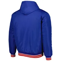 Youth JH Design Royal/Red Chicago Cubs Reversible Hoodie Full-Snap Jacket