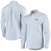 Lids Chicago Cubs Cutter & Buck Big Tall Stretch Oxford Long Sleeve  Button-Down Shirt - Royal