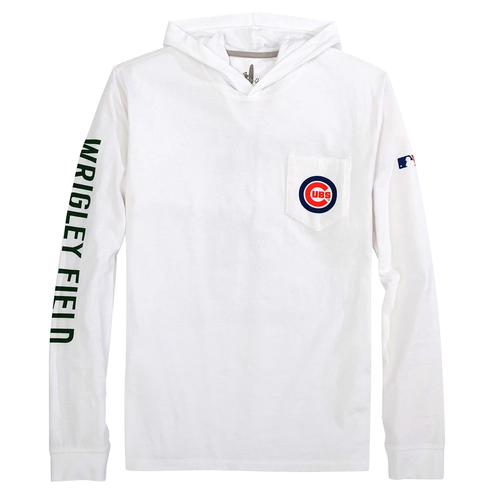 T-shirt à capuche manches longues Eddie des Chicago Cubs de Johnnie-O pour hommes