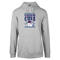 Men's Levelwear Gray Chicago Cubs Podium Inaugural Pullover Hoodie