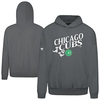 Men's Levelwear  Gray Chicago Cubs St. Patrick's Day Pullover Hoodie