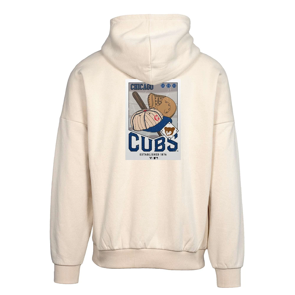Sweat à capuche kaki Chicago Cubs Contact Pro Card pour homme de Levelwear