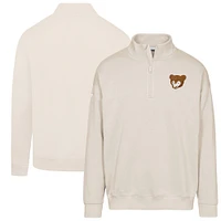 Men's Levelwear  Khaki Chicago Cubs Cooperstown Collection Murray Quarter-Zip Sweatshirt
